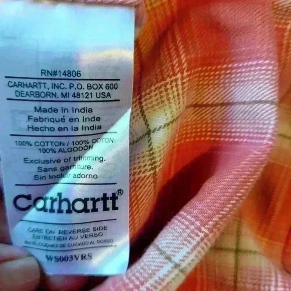 Carhartt plaid flannel - Picture 5 of 6